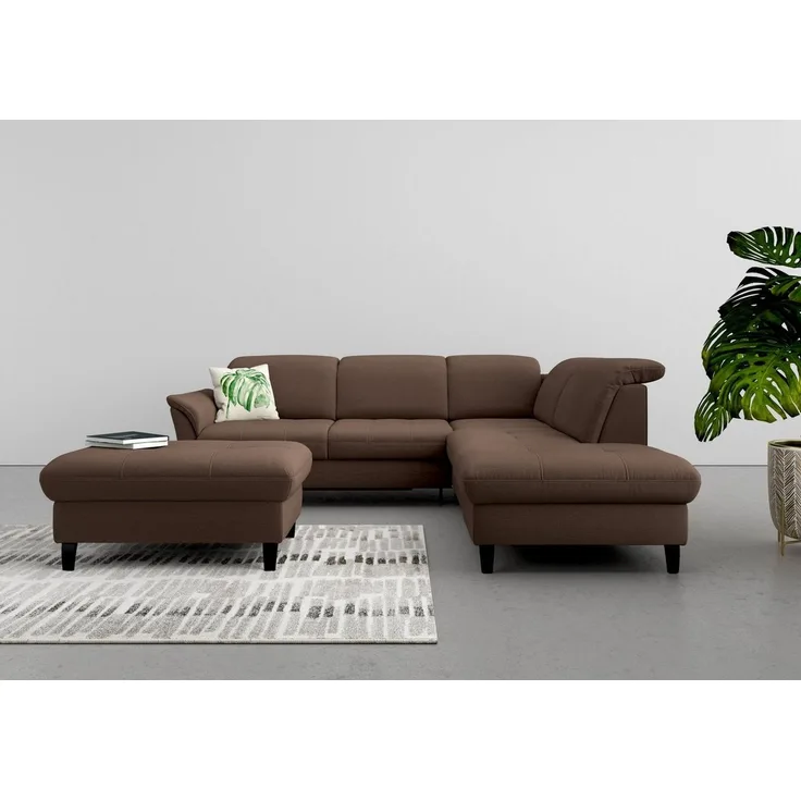 sit&more Ecksofa Maggiore L-Form, wahlweise mit Kopfteilverstellung, Bettfunktion und Stauraum
