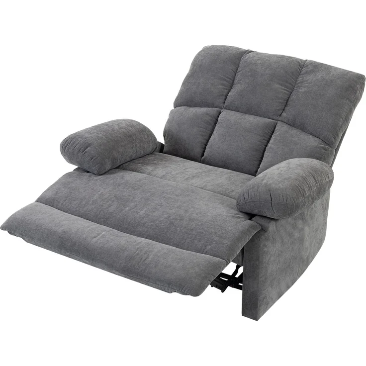 Wohnora-Massagesessel mit Wärmefunktion, bequemer Fernsehsessel mit Fußablage, Grau,H 1070cm x T 1200cm x B 900cm – Bild 1