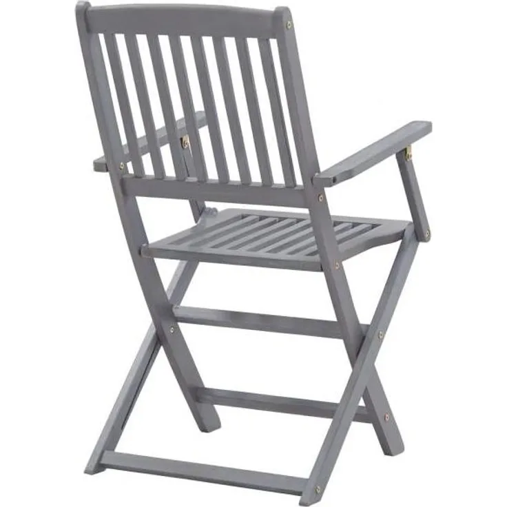 vidaXL Klappbare Gartenstühle 6 Stk. mit Sitzkissen Massivholz Akazie 3065415