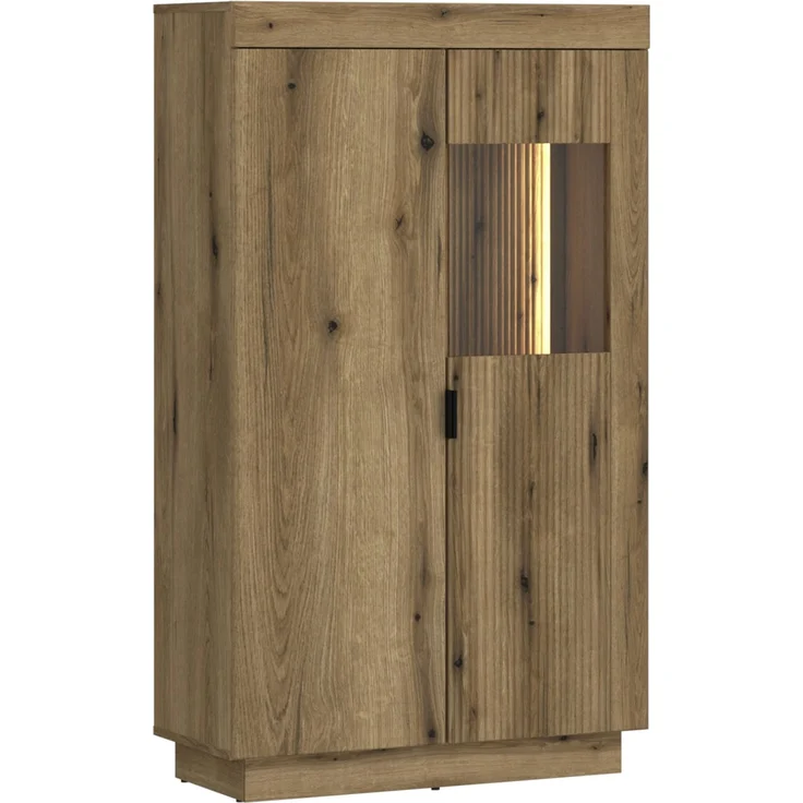 Wohnwand >Delamar< (3-teilig) in Coast Evoke Eiche Dekor - 266x165x40 (BxHxT) – Bild 2