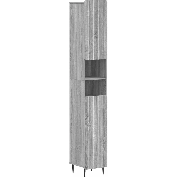 vidaXL 3-teiliges Badezimmer-Schranksystem ZWOLLE Sonoma-Grau 3417438 – Bild 4