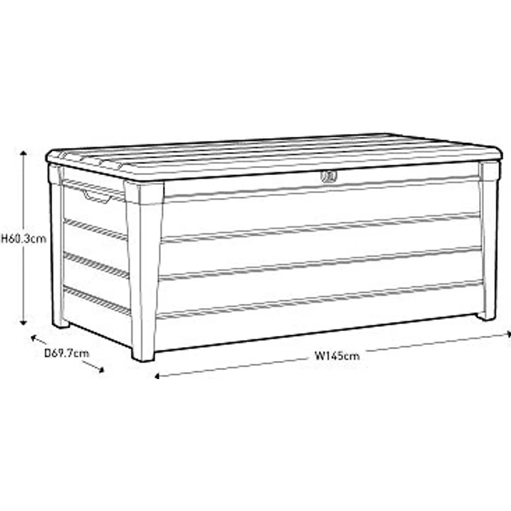 KETER Auflagenbox für Gartenauflagen & Outdoorkissen braun – Bild 8