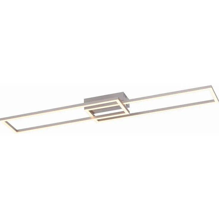 LED Deckenleuchte, stahlfarben, 3 Stufen Dimmer, verstellbar