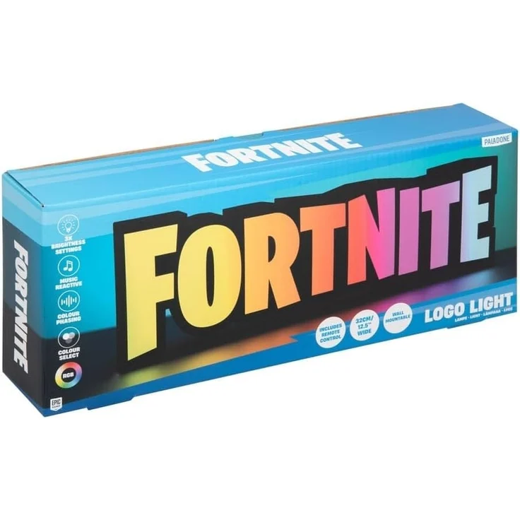 Paladone Fortnite RGB-Logo-Lampe mit Farbwechsel, offiziell lizenzierte Gaming-Lampe mit Fernbedienung, Wandmontage oder zum – Bild 2