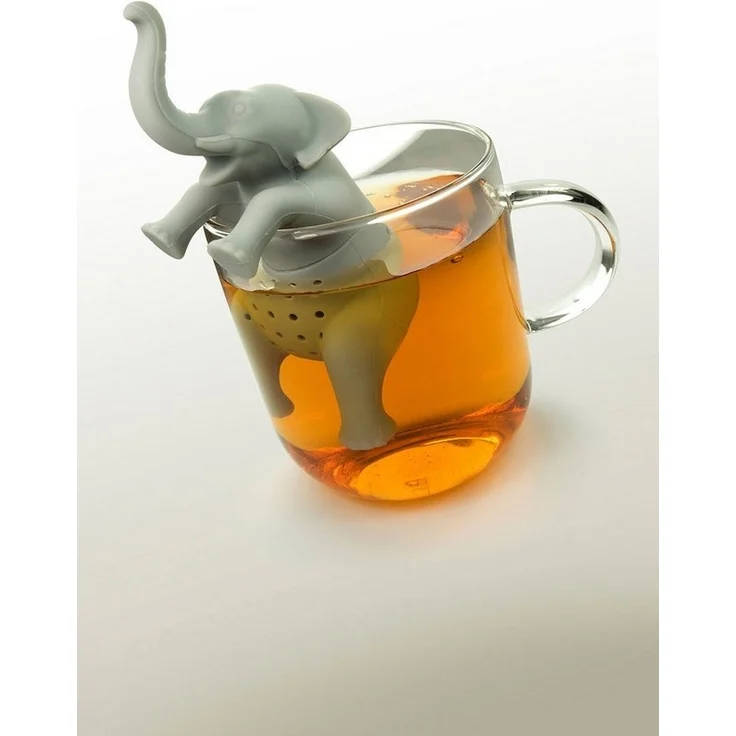 WestCraft Teesieb Cute Animal Tee-Sieb, Tee Ei, Tea Infuser, Teekugel Silikon Jumbo, Silikon, (1-St), Lustige Tee-Ei-Tier-Figuren, Zur Zubereitung von 1 Tasse losen Tee – Bild 1