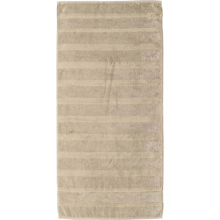 CAWÖ Duschtuch - Noblesse2, Walkfrottier, Velours-Streifen, Baumwolle, einfarbig Sand 80x160cm – Bild 2