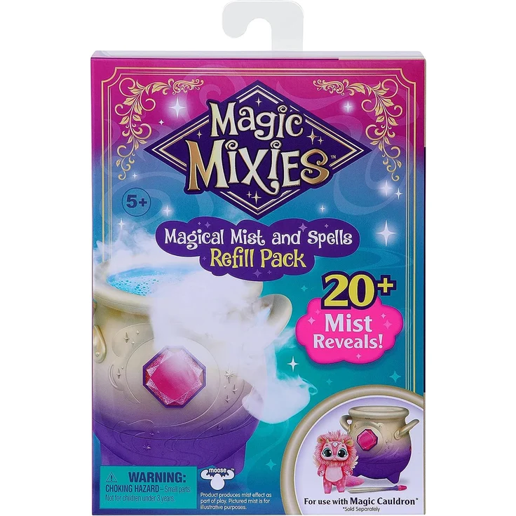Moose Toys 'Magic Mixies Nachfüllpack', 1 Stück, ab 5 Jahren, für Magic Mixies Zauberkessel, mit zusätzlichem magischem Nebel zum Wiederauffüllen, Zauberzutaten und zwei weiteren Zaubersprüchen – Bild 6