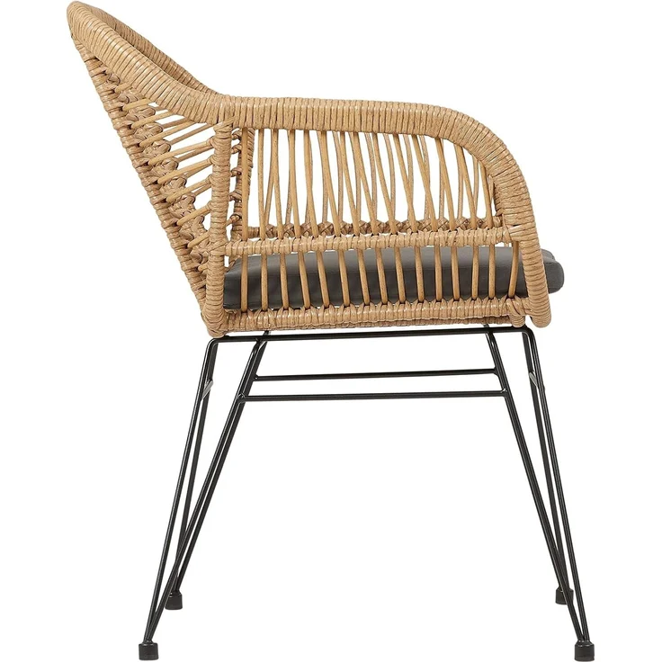 IDIMEX Esszimmerstuhl PARAMO, Esszimmerstuhl Gartenstuhl Küchenstuhl Korbstuhl Polyrattan mit Sitzki – Bild 5