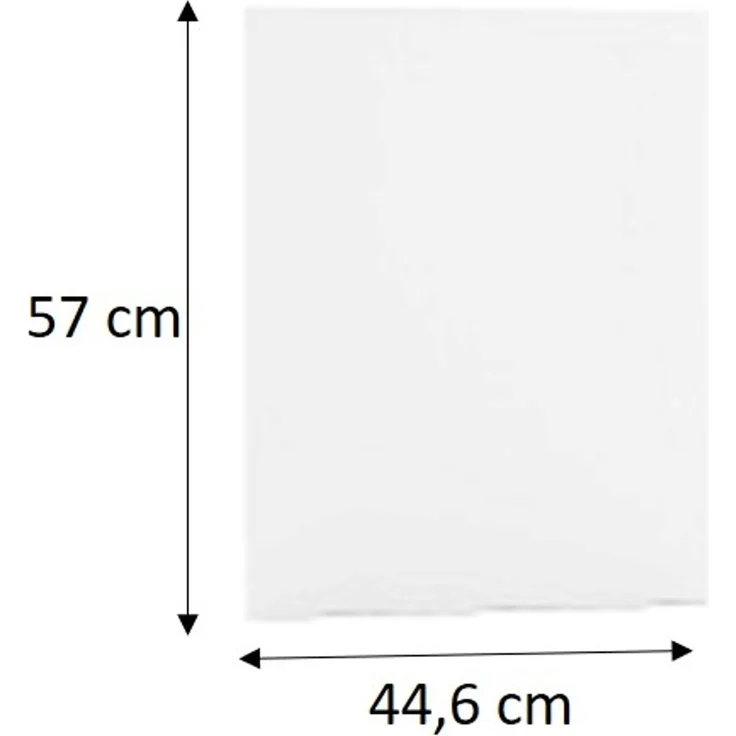 Möbelfront für teilintegrierten Geschirrspüler 45 cm – Alice FZ45 PO, Weiß Hochglanz – inkl. Griff – kein Schrank/Gerät – Bild 5