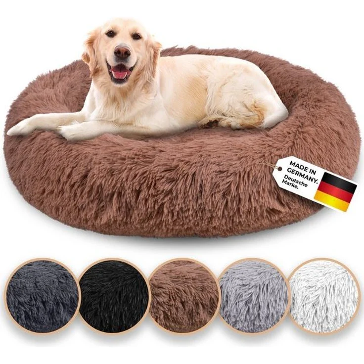 Belune Tierbett Kuschelweiches Hundebett mit Bezug - Original Belune - Made in Germany, vegane Materialien, waschbarer Bezug, verschiedene Größen und Farben, extra gemütlich – Bild 4
