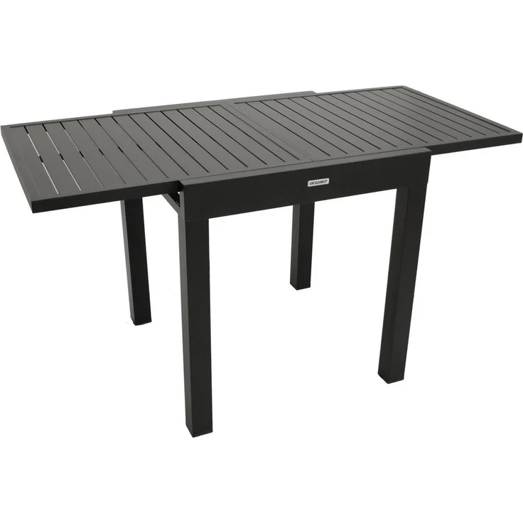 DEGAMO Gartentisch ALCUDIA, ausziehbar 70/140x70cm, Aluminium wetterfest, anthrazit – Bild 1