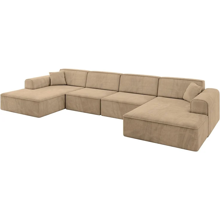 ALTDECOR Wohnlandschaft IREA-U2-v3, Sofa Praktische Bequeme Funktionsecke Couch U-Form Eckcouch, Corner Sofa U-Form Vielseitige Sofa Wohnlandschaft Wohnzimmer – Bild 2