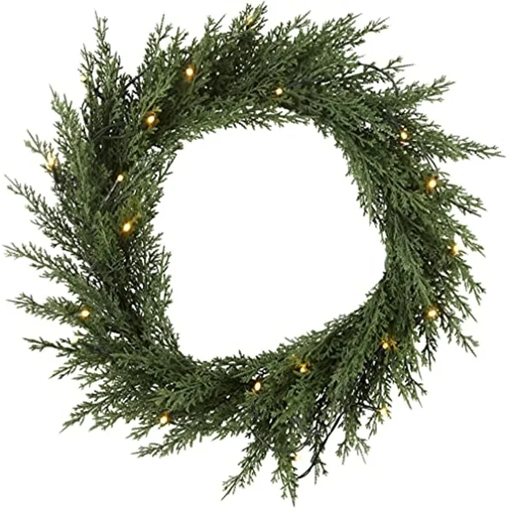 LED-Tannenkranz "Thuja", 20 ww LED, Ø 40 cm