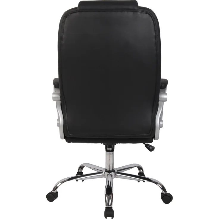 DELUKE® Bürostuhl SYDNEY - 113x66x70, Schwarz Kunstleder Metall Gestell ergonomische Bürostühle Homeoffice Stuhl mit Rollen – Bild 5