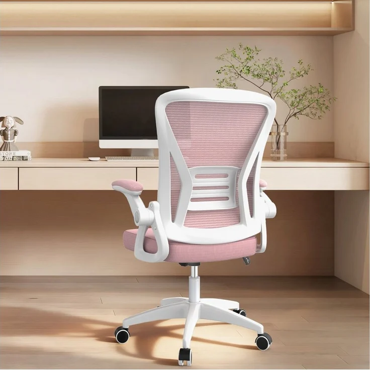 ZAISZE Bürostuhl Bürostuhl – Ergonomischer Sitz – Sessel mit 90° klappbarer Armlehne (Platz sparen), Lordosenstütze – höhenverstellbar – Bild 2