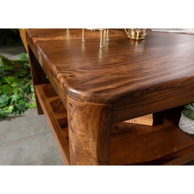 Couchtisch Sheesham 120x70x45 walnuss gewachst TORONTO #205 – Bild 4