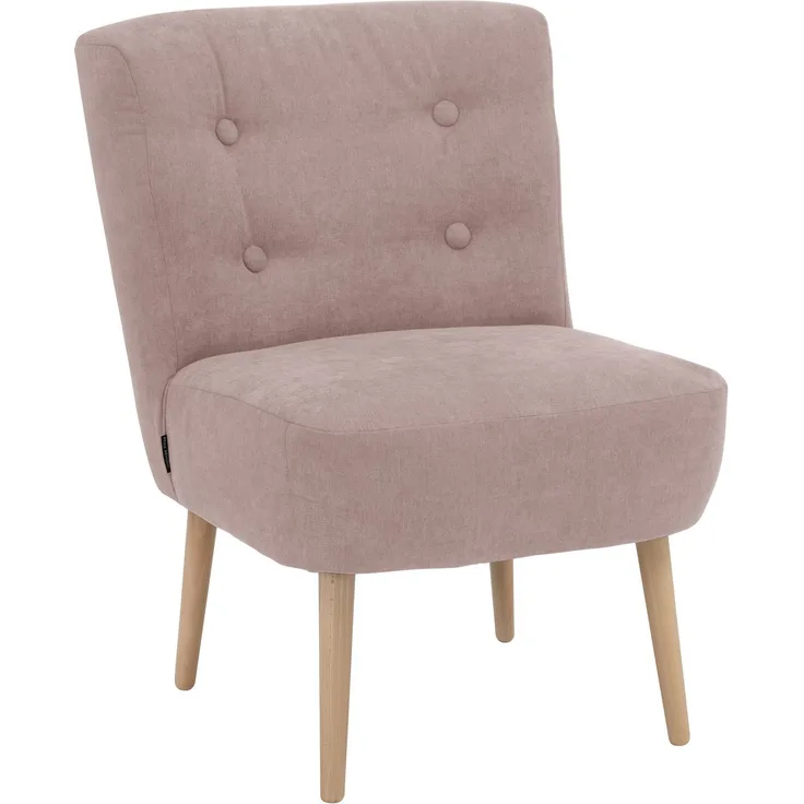 Sessel Kamle Bezug Flachgewebe Buche natur / rosé 21644