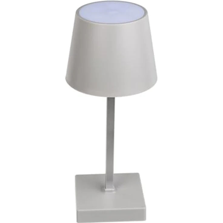 HAC24 Tischleuchte Touchfunktion, Warmweiß, USB Aufladbar, Dimmbar, Grau – Bild 2