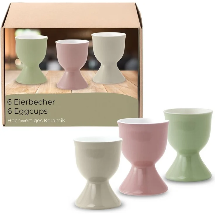 matches21 HOME & HOBBY Eierbecher, (6-tlg), Spülmaschinenfeste Eierhalter für Frühstückstisch – Bild 5