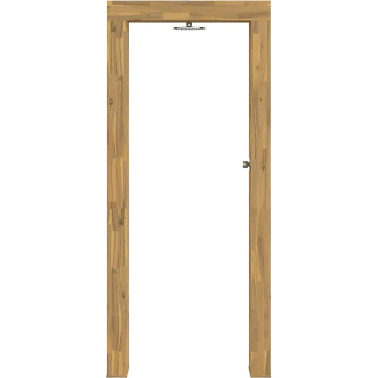 vidaXL Gartendusche 226 cm Massives Akazienholz und Edelstahl Weiß 903113 – Bild 3