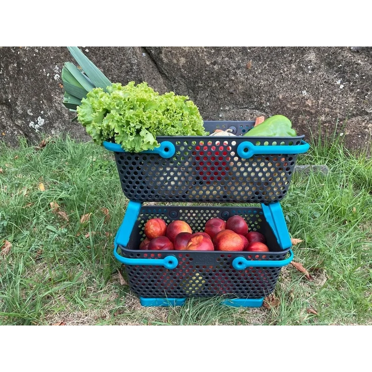 Kajo Erntekorb | grau / türkis (15 L) – Bild 5