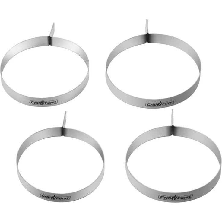 Grillfürst Plancha-Set 12tlg. - Wender, Spachtel, Schaber, Burgerglocken, Bratringe und Squeezeflaschen – Bild 7
