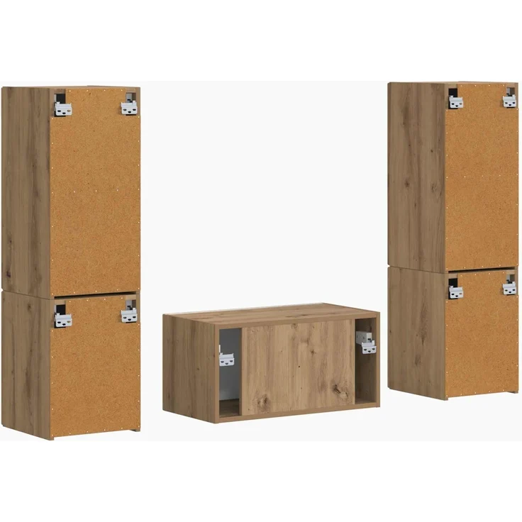 vidaXL TV-Schrankset 5 pcs Artisan-Eiche Holzwerkstoff 3409104 – Bild 9