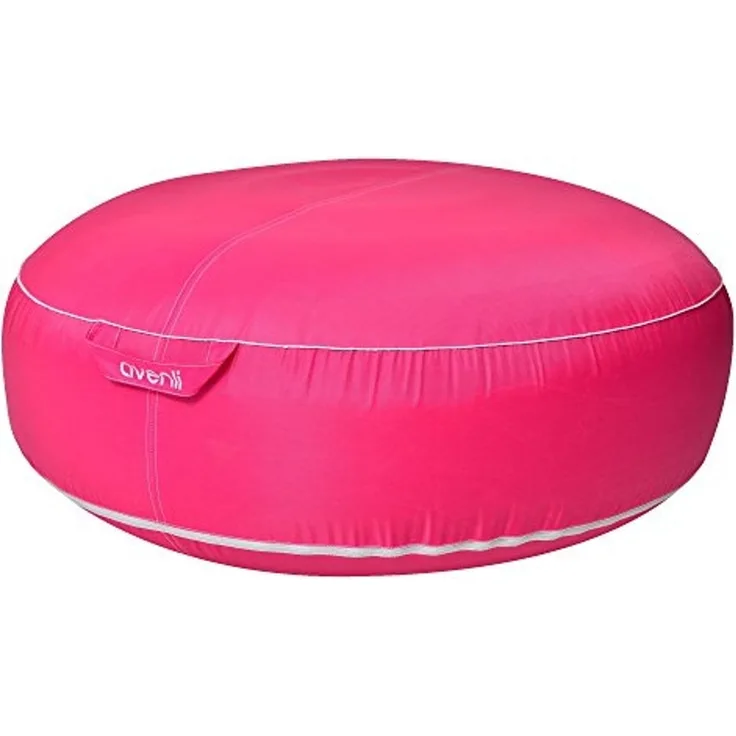 Jilong Campingstuhl Avenli Pouf Sitzkissen 98x38 cm Sitzsack aufblasbar gewebeverstärkter Bezug wasserfest Outdoor pink