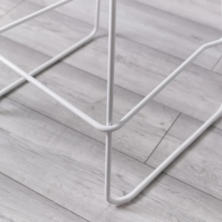 Julian Bowen 2er-Set Rocco-Hocker, Weiß, Polypropylen, 83 x 48 x 49 cm – Bild 9