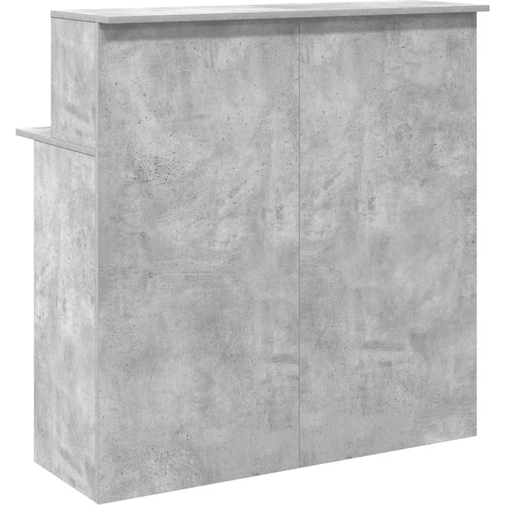 vidaXL Empfangstheke Betongrau 100x50x103,5 cm Holzwerkstoff 859027 – Bild 6