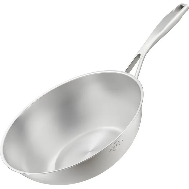 SILBERTHAL Wok Pfanne 28cm Unbeschichtet Induktion, (1-tlg) – Bild 1