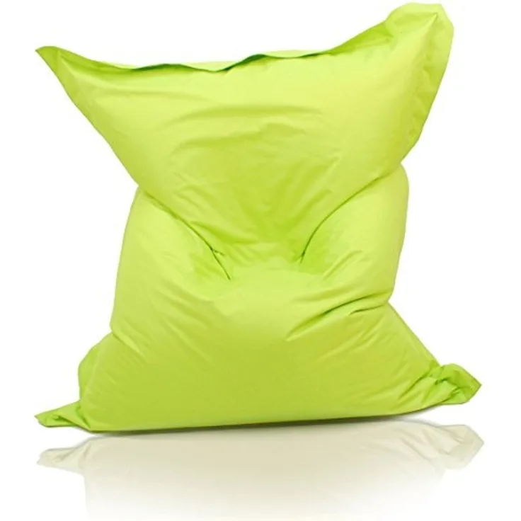 Kinzler S-10026/27 XXL Riesensitzsack, 140x180 cm, Sitzsack Outdoor Indoor, in vielen verschiedenen Farben, mit Innensack, apfel grün