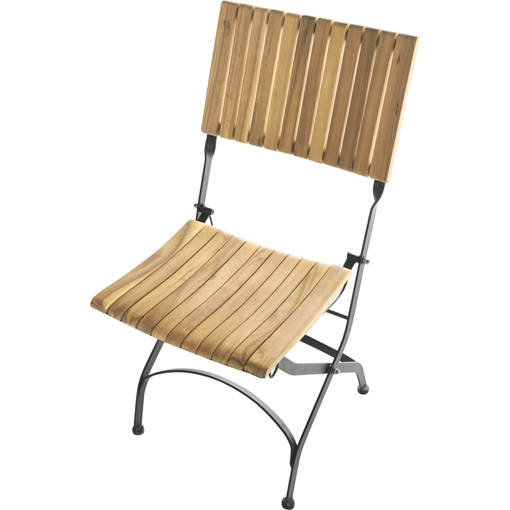 Gartenstuhl 2er Set LASCARI ohne Armlehnen Akazienholz Hellbraun – Bild 7