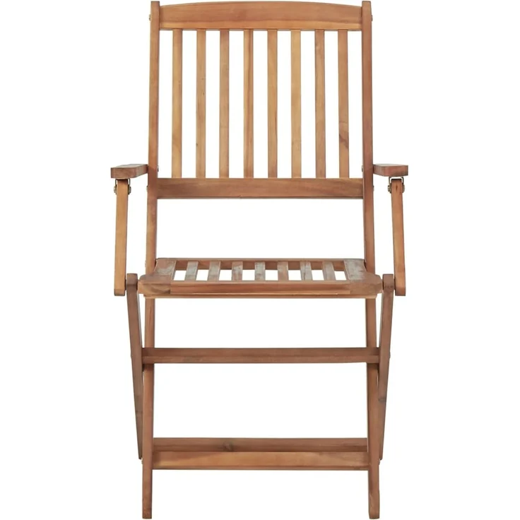 vidaXL Klappbare Gartenstühle 6 Stk. mit Kissen Massivholz Akazie 3074962 – Bild 4