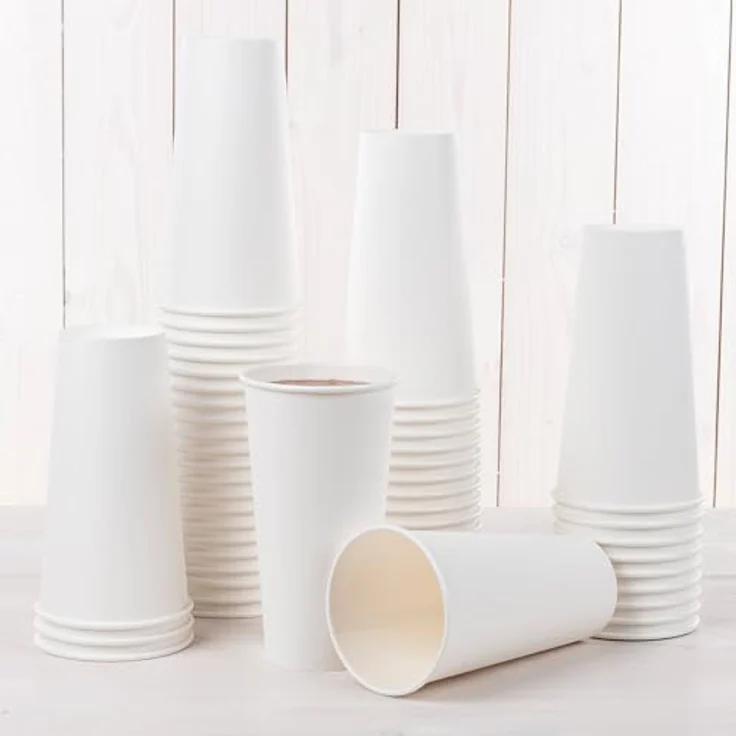 HEKU 50 weiße Pappbecher 0,5l | Frischfaser mit Beschichtung | Recyclingfähig | FSC-Zertifiziert | Für Heiß- und Kaltgetränke | Ideal für Veranstaltungen, Büros und Cafés – Bild 5