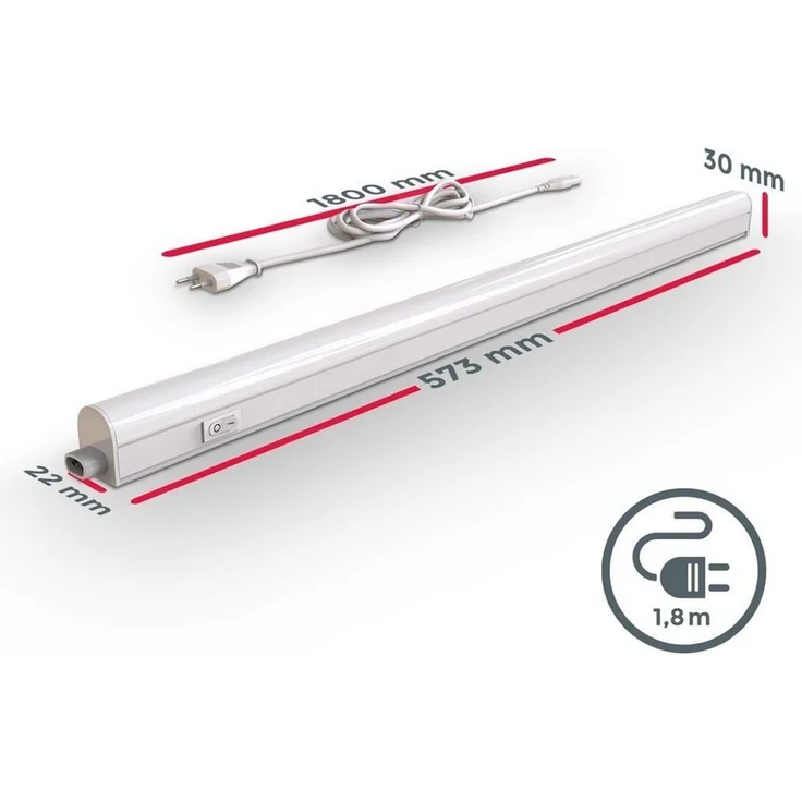 B.K.Licht LED Unterbauleuchte BKL1227, getrennt schaltbar, LED fest integriert – Bild 2