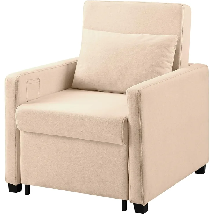 ATLANTIC home collection Relaxsessel Jerry, mit Bettfunktion, als Gästebett und inkl. Kissen
