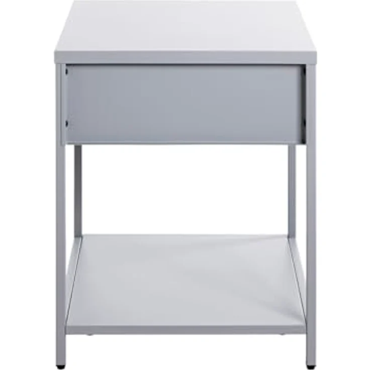 XXXL Nachtschrank, Grau, Metall, 1 Schublade, erweiterbar, 40x53x40 cm, Typenauswahl – Bild 5