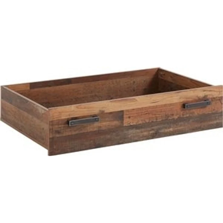 FORTE Clif Rollschublade für Bett, Holzwerkstoff, Braun, 104,1 x 24 x 67,4 cm – Bild 6