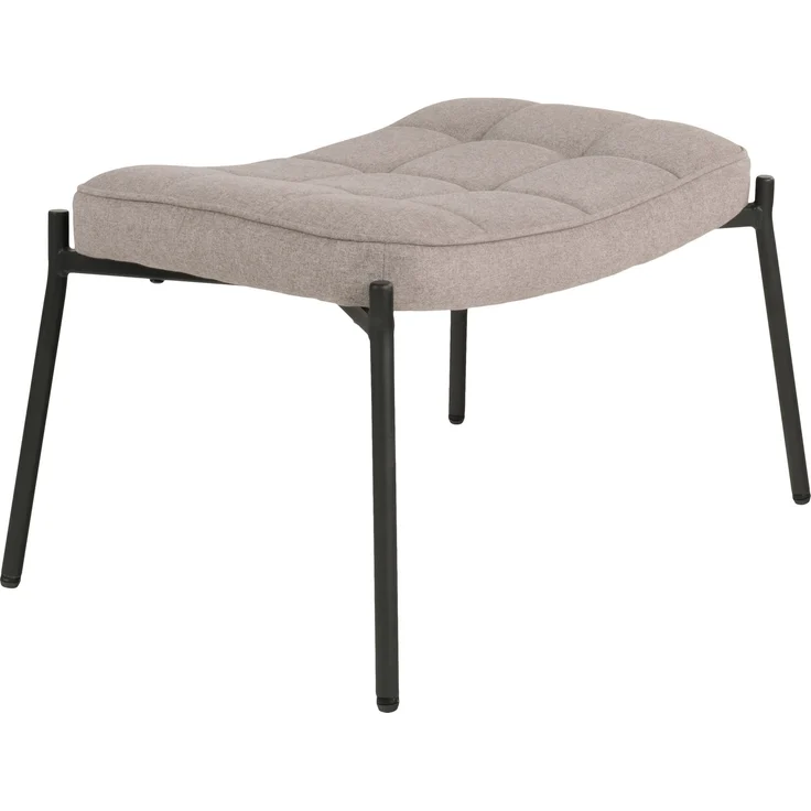 Fußhocker >Glasgow< in Graun-braun, Stoff - 61x36x41cm (BxHxT) – Bild 4