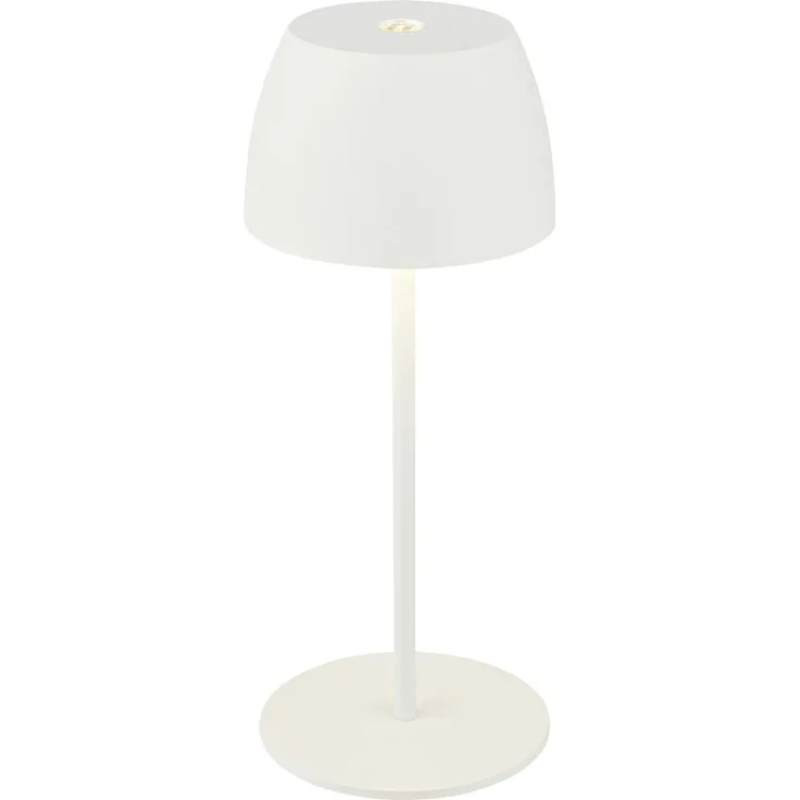 DiKa LED Akku-Tischleuchte Serina Mini Touch weiß 20 x 8 cm warmweiß