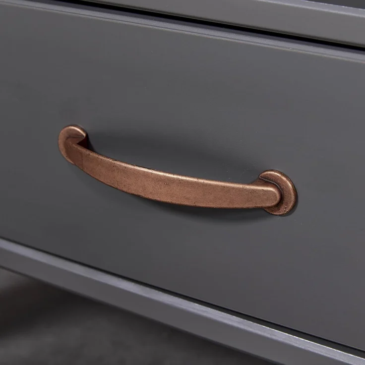Inter Link - Couchtisch - Massivholztisch - Wohnzimmertisch - Sofatisch - Kiefer Massivholz - Spanplatte beschichtet- Artisan Eiche Optik - Anthrazit - Luzerna – Bild 7