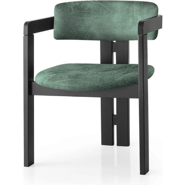 Skye Decor 'CO - 023' Stuhl, Schwarz / Grün, 58 x 76 x 49 cm