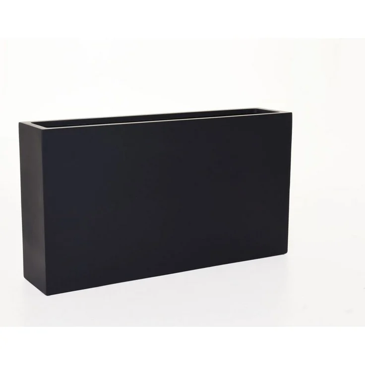 VIVANNO Pflanzkübel Fiberglas ELEMENTO SLIM Kasten, Anthrazit Matt 90 x 20 x 50 cm – Bild 2