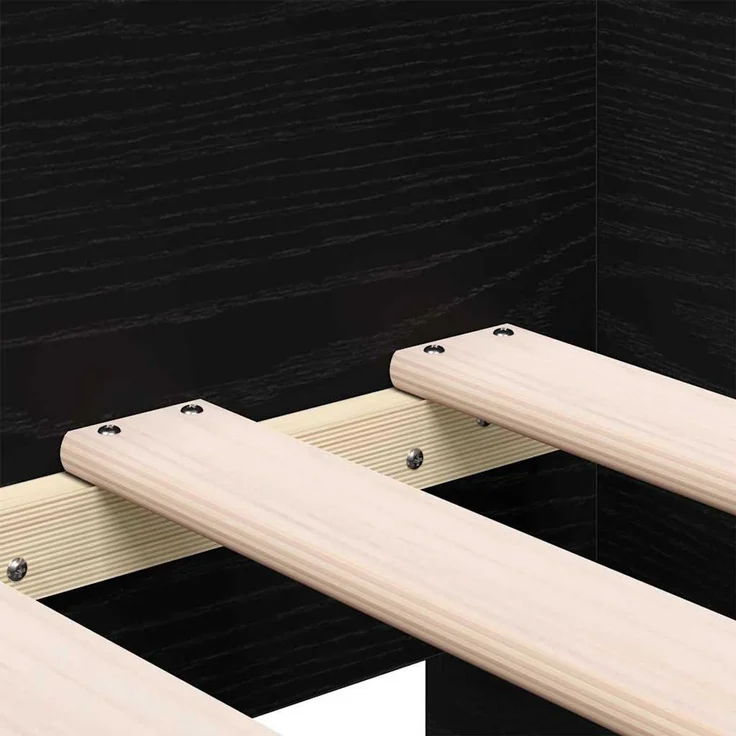 vidaXL Tagesbett Schwarz Eichen-Optik 90 x 190 cm Holzwerkstoff 3333998 – Bild 9