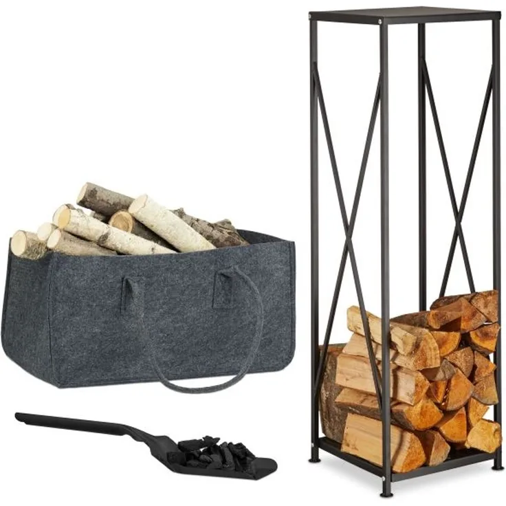 Relaxdays 3 tlg. Kamin-Set
