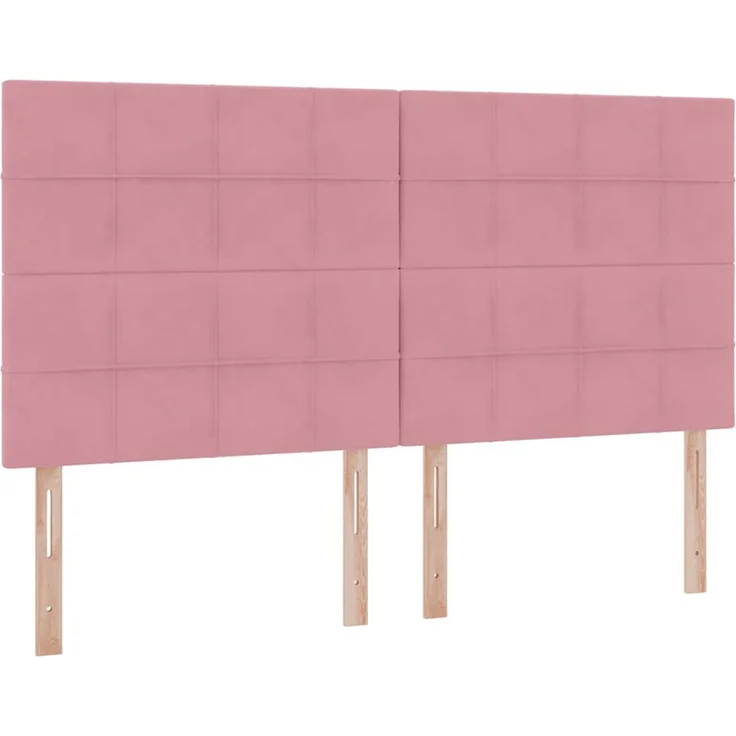 vidaXL LED-Speicherbett mit Matratze Rosa 160 x 200 cm Samt 3372680 – Bild 10