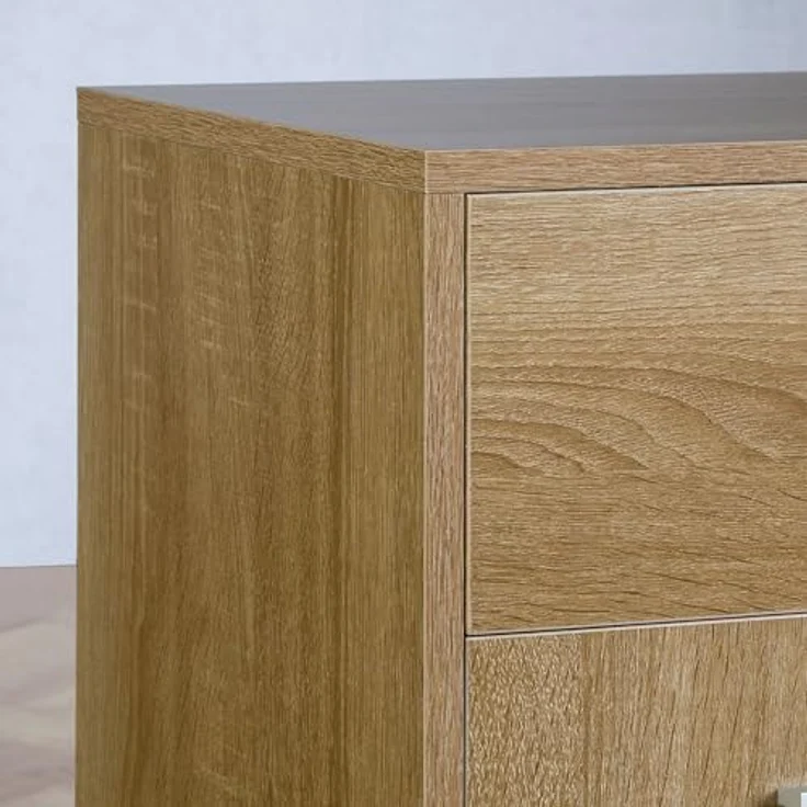CARO-Möbel Schuhschrank DEUSTO Schmale Flurkommode mit Schublade und 3 Türen eicheoptik – Bild 8