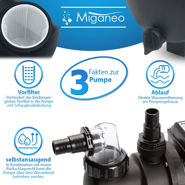 Miganeo Sandfilteranlage Dynamic 8000 Pro | 370 mm Kessel | 8,0 m³/h Leistung – Bild 4