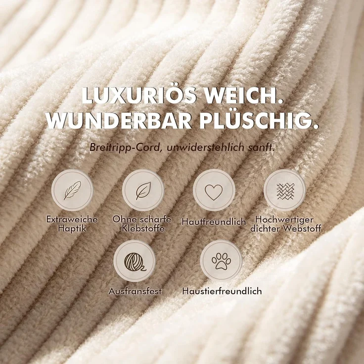 COMHOMA Ecksofa mit Schlaffunktion, 255cm Corduroy Modulares Boneless Couch mit Chaiselongue & Rücken-Metallgestell, L-Form Schlafsofa mit offenem Design, Kissen & Seitentaschen,für Wohnzimmer, Beige-L – Bild 13